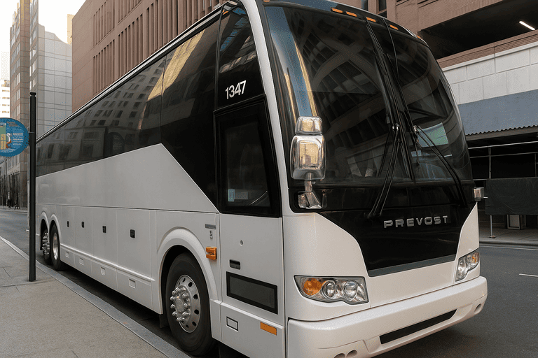a Bus Rental Company Denver coach bus
