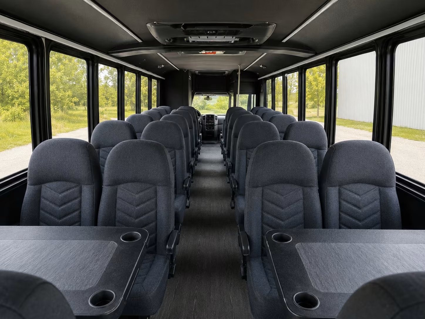 18 passenger minibus inside