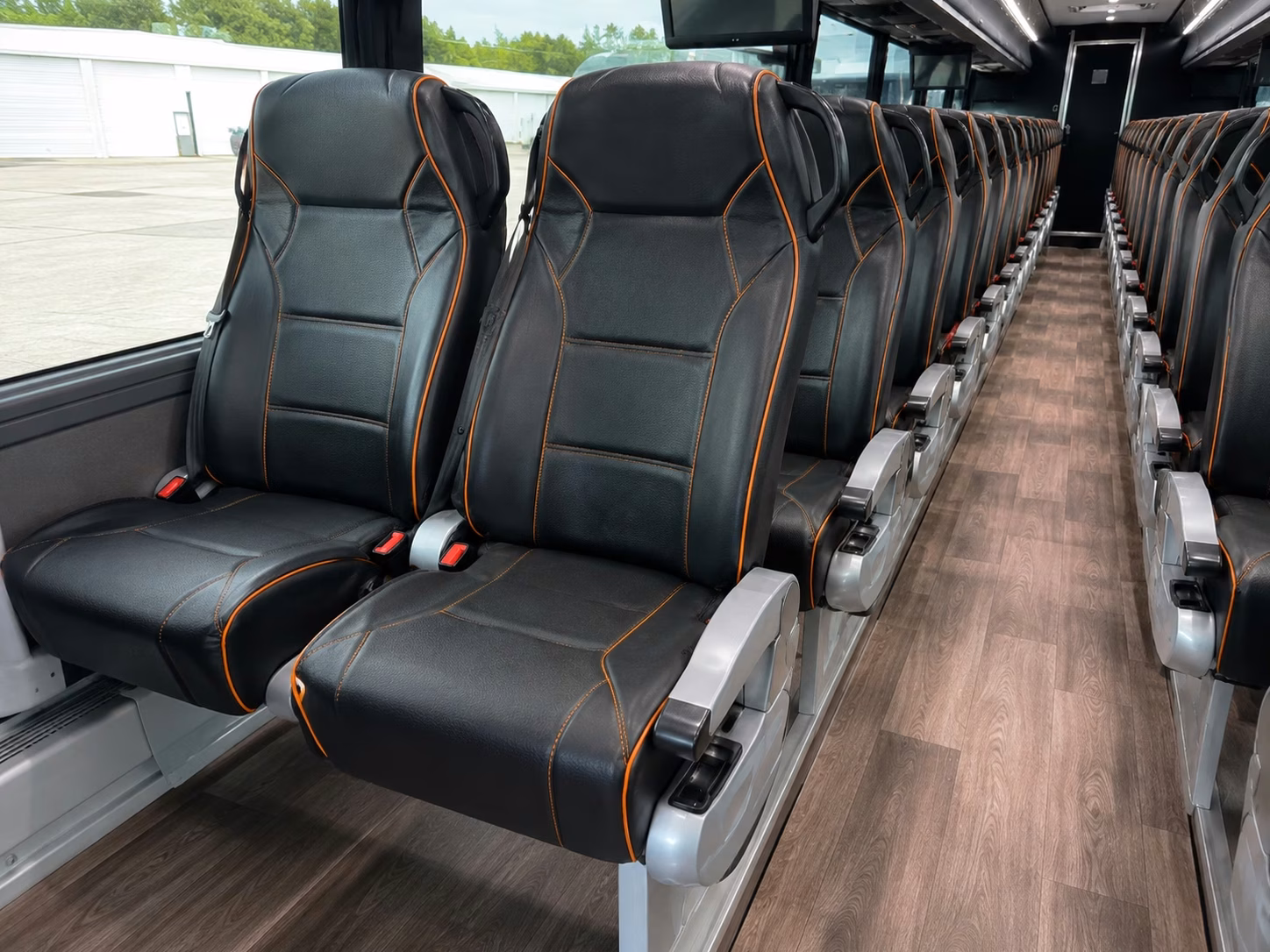 denver charter bus interior