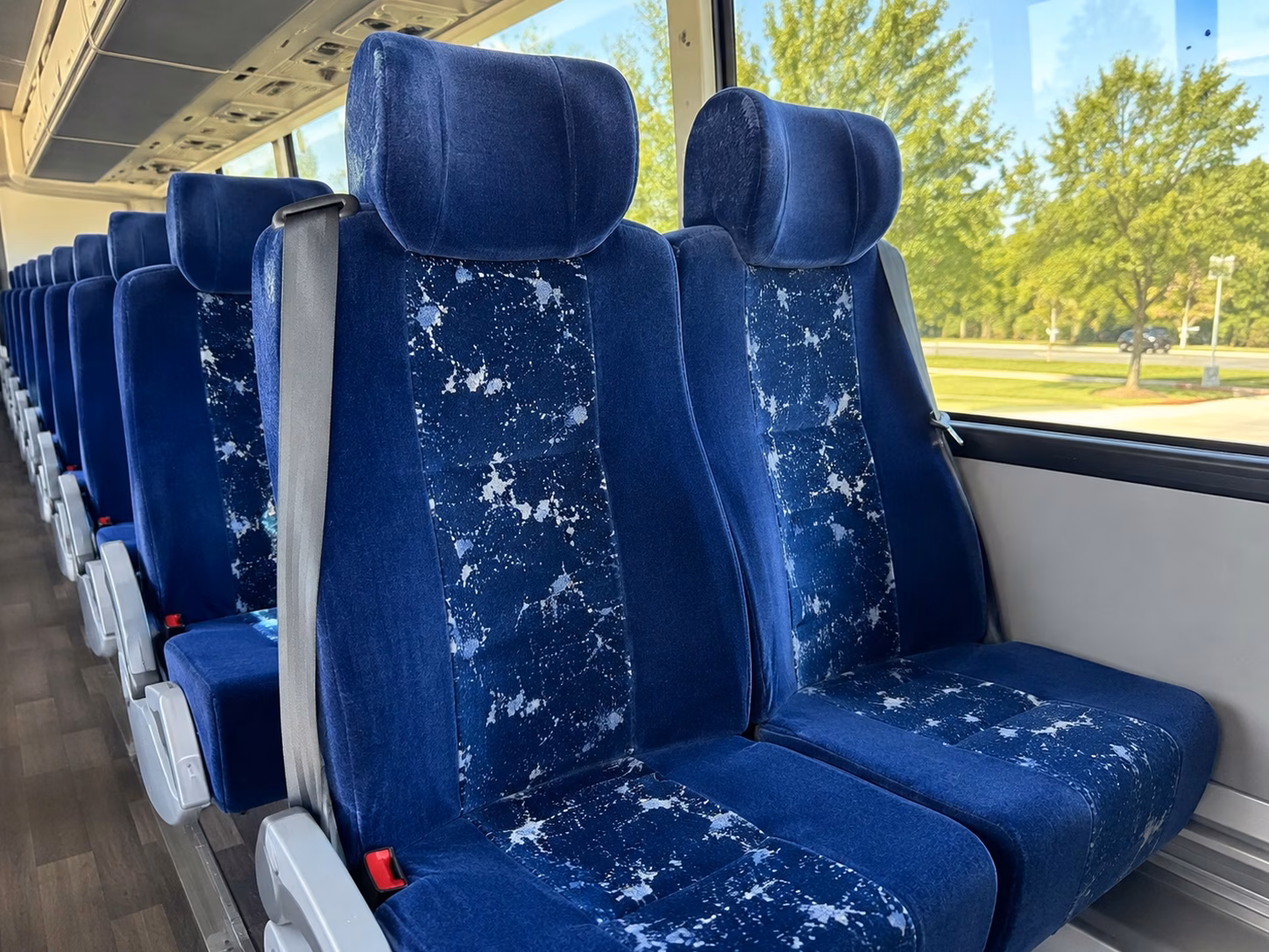 denver charter bus rental inside